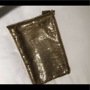 Club Monaco gold sequin clutch